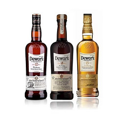 Dewar's 帝王 18年+15年+12年 调配型苏格兰威士忌 三瓶装 1000ml*3