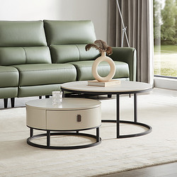 kuka 顾家家居 pt7097td 简约岩板组合家具 茶几 角几