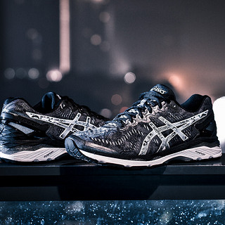 ASICS 亚瑟士 Gel-kayano 23 男子跑鞋 T6A1N-9793 炭灰色/银色/反光色 42.5