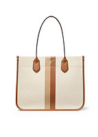 MICHAEL KORS 迈克·科尔斯 Heidi large stripe canvas tote bag