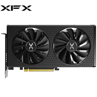 XFX 讯景 AMD  RX 6600 8G 黑狼版 台式机电脑吃鸡游戏独立显卡 讯景RX 6600黑狼+鼠标垫