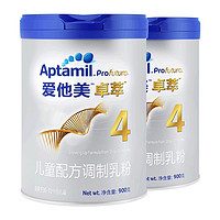 88VIP、有券的上：Aptamil 爱他美 卓萃系列 幼儿配方奶粉 4段 白金版 900g*2罐