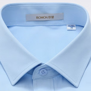 ROMON 罗蒙 男士短袖衬衫 S6C173101 蓝色 41