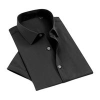 ROMON 罗蒙 男士短袖衬衫 S6C173101 黑色 42