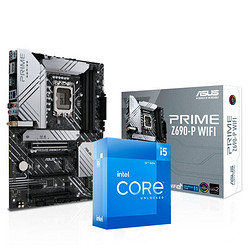 intel 英特尔 华硕PRIME Z690-P D4搭配I5 12600KF 10核16线程 十二代