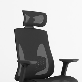 Gedeli 歌德利 轻办公系列 0A81 人体工学电脑椅 黑框黑网