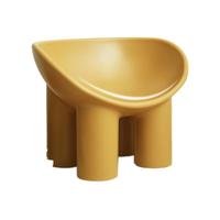 YESWOOD 源氏木语 S0550 小象沙发椅 单人位 姜黄色