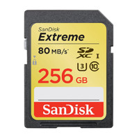 SanDisk 闪迪 ‎Extreme 至尊极速系列 SD存储卡 256GB（UHS-I、U3）
