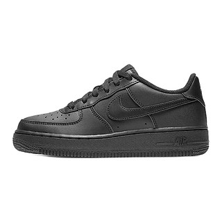 NIKE 耐克 Air Force 1 (GS) 大童运动板鞋 314192-009 黑色 31.5