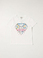 KENZO 凯卓 Junior cotton t-shirt with logo