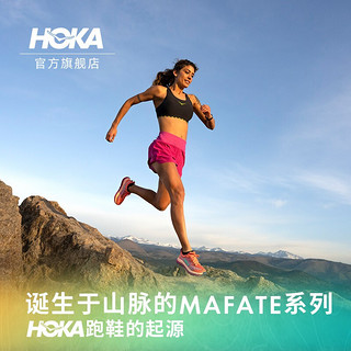 HOKA ONE ONE 男女款飞速马法特4 Mafate Speed 4 越野跑步鞋 鸟喙橘 / 夏之歌蓝-男 40/250mm