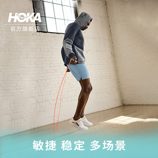 HOKA ONE ONE 男女通用跑鞋 香槟白/玻璃蓝-女 37/230mm