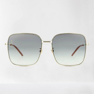 GUCCI 古馳 GG0443S 001 金色方形框太陽(yáng)鏡