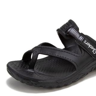 SKECHERS 斯凯奇 Reggae-Clearwater 女子户外拖鞋 111150/BBK 黑色 36