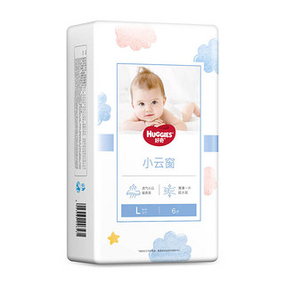 HUGGIES 好奇 小云窗系列 纸尿裤 L6片