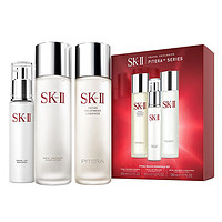 SK-II SK-ll SK2面部护肤套装 三件套 神仙水230ml+清莹露230ml+骨胶原乳液100g 改变肌肤命运 深层修护 补水保湿