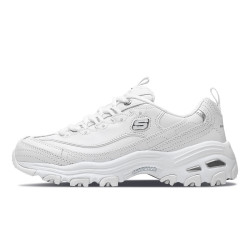 skechers斯凯奇女鞋熊猫鞋官方旗舰白色增高老爹鞋小白鞋休闲鞋子女