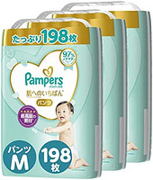 Pampers 帮宝适 纸尿裤 亲肤 M码 パンツ Mサイズ(6~11kg)66枚ⅹ3