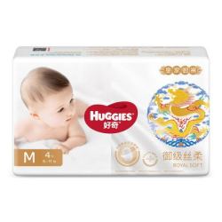 HUGGIES 好奇 皇家御裤系列 宝宝纸尿裤 M4片