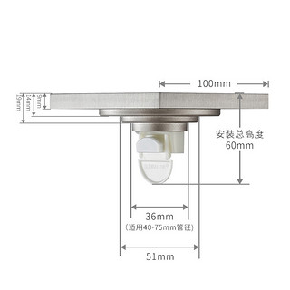 submarine 潜水艇 LTK40-10 淋浴地漏