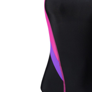 arena 阿瑞娜 女子三角连体泳衣 TSS9153W-BKPK 黑色/紫色 XL