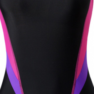 arena 阿瑞娜 女子三角连体泳衣 TSS9153W-BKPK 黑色/紫色 L
