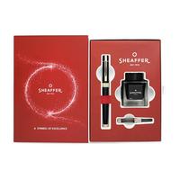SHEAFFER 犀飞利 钢笔 300系列 黑珐琅金夹 0.5mm 墨水礼盒装