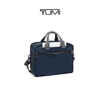 TUMI 途明 Alpha系列撞色潮流笔记本电脑公文包02603141NVYGY3 海军蓝拼灰色