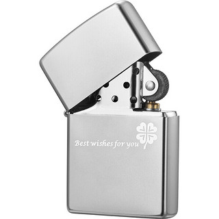 ZIPPO 之宝 205-C-000018 四叶草的祝愿 充油打火机