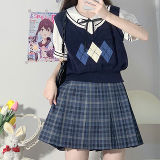 晨曦划破夜空 JK制服 女士马甲 浓绀色 S