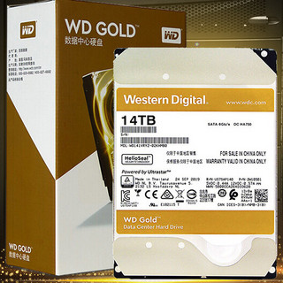 Western Digital 西部数据 金盘系列 3.5英寸 企业级硬盘 14TB（7200rpm、512MB）WD141VRYZ