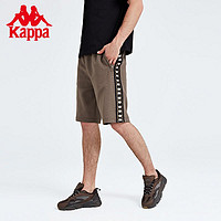 Kappa 卡帕 串标短裤2022新款男针织裤运动跑步五分裤休闲篮球短裤