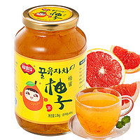 FUSIDO 福事多 蜂蜜柚子茶1kg大瓶装*1冲饮速溶花果茶饮品