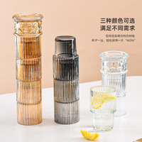 法兰晶创意罗马柱叠叠杯套装家用水杯玻璃杯子客厅果汁杯喝水杯