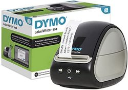 DYMO LabelWriter 550 标签打印机 | 直接热打印的标签机 | 自动标签识别 | 打印地址标签、配送标签、条形码标签等 | 英国 3 针插头