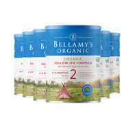 BELLAMY'S 贝拉米 【限时特价】Bellamy's 贝拉米 有机婴幼儿奶粉 900g 2段 6罐包邮装