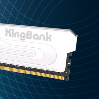 KINGBANK 金百达 16GB(8G×2)套装 DDR4 3600 台式机内存条 银爵 C18