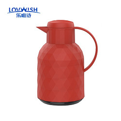 LOVWISH 乐唯诗 保温壶 红色钻石纹 1L