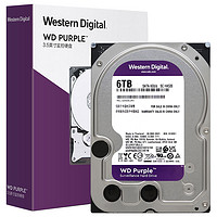 Western Digital 西部数据 紫盘系列 3.5英寸 监控级硬盘 6TB（CMR、256MB）WD63EJRX