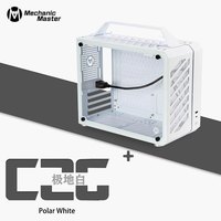 奇正机械大师 C26PLUS 手提便携侧透ITX/MATX 台式电脑迷你机箱 极地白Air版 官方标配