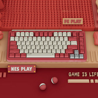 MIIIW 米物 ART系列 Z830 三模无线键盘 83键 红色NES play