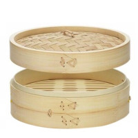 加耳 竹制蒸笼（1笼1盖）10cm