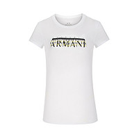 Armani Exchange 女士新款字母印花纯色低调时尚休闲百搭圆领T恤