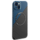 紫枚 iphone13pro max碳纤维纹超薄 撞色黑蓝