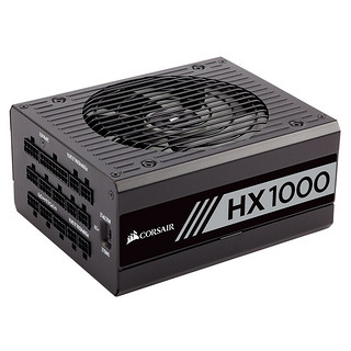 美商海盗船 (USCORSAIR) 额定1000W HX1000 台式机电源（80PLUS白金牌/主动式PFC/全模组）