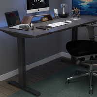 ELYDO 蓝立哆 H2 电动升降电脑桌 黑色+胡桃木色 1.6*0.8m