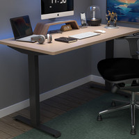 ELYDO 蓝立哆 H2 电动升降电脑桌 黑色+橡木色 1.2*0.6m