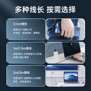 奥睿科（ORICO）Type-c数据线 PD100W快充适用于苹果联想华为小米笔记本电脑充电线C2CZ-05