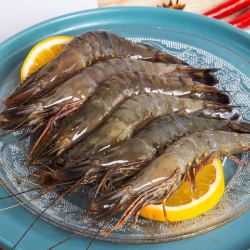 xiangtai翔泰海南活冻黑虎虾大号1kg净重2斤单盒1525只500g2盒装火锅