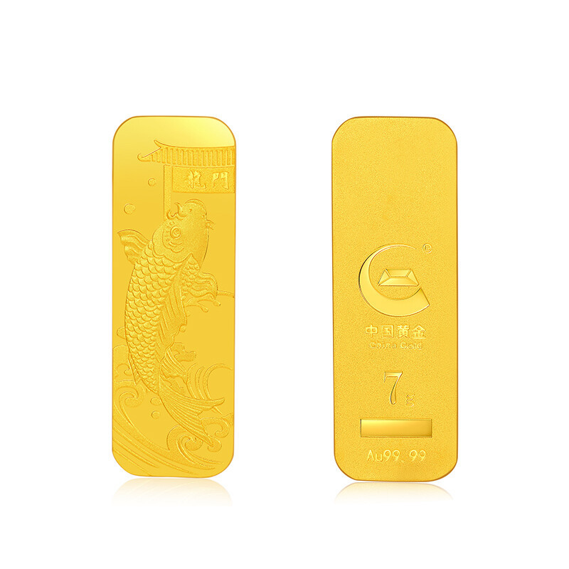 China Gold 中国黄金 GY4A022 鲤跃龙门千足金金条 7g